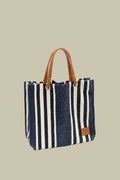 Shopper Navy Algodón